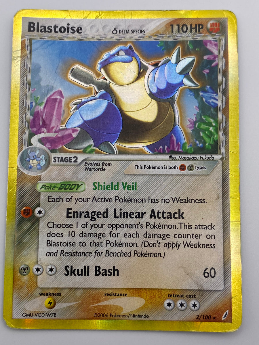 Blastoise Delta Species Holo Crystal Guardians HP