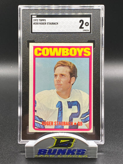 1972 Roger Staubach SGC 2 (Box B12)