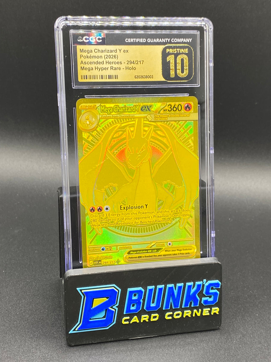 Mega Charizard Y Ex Mega Hyper Rare Ascended Heroes CGC Pristine 10