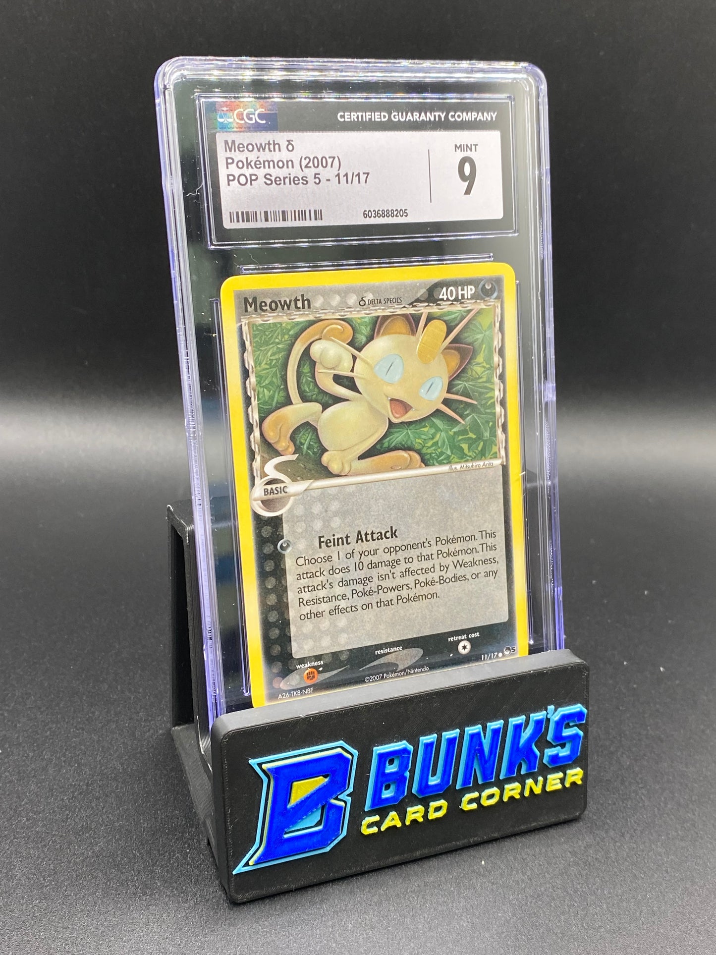 Meowth Delta Species POP Series 5 CGC 9