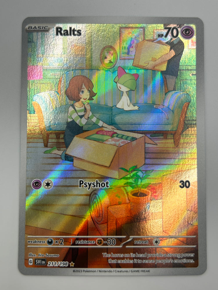 Ralts Illustration Rare Scarlet & Violet Base NM