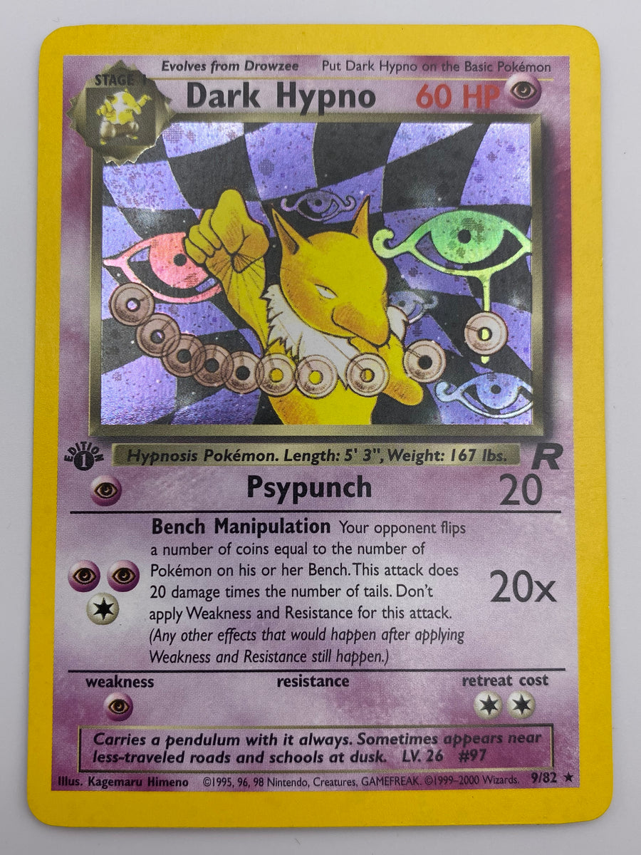 Dark Hypno Holo Team Rocket 1st Edition LP