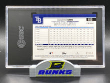 2025 Brandon Lowe Spring Training Gold Foilboard 2/50 (Box B11)