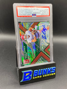 2018 Baker Mayfield Auto Aspirations Emerald PSA Auto 10 4/5