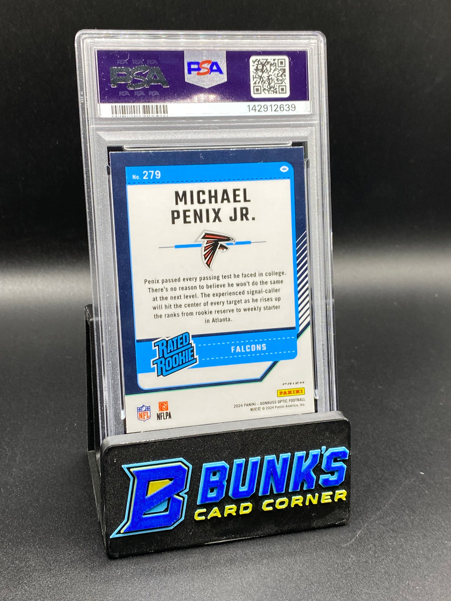 2024 Michael Penix Jr. Blue Hyper PSA 10 Rc