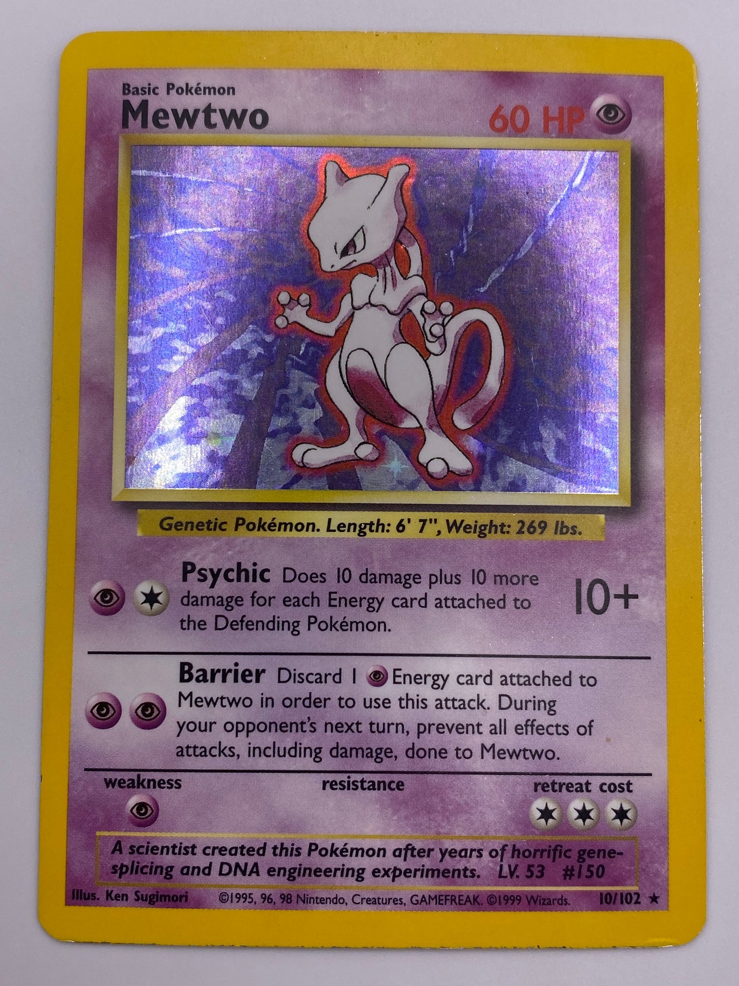 Mewtwo Holo Base Set LP