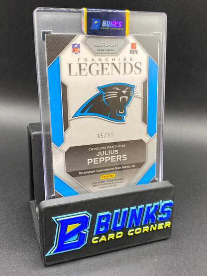 2023 Julius Peppers Franchise Legends Blue Cracked Ice Auto 85/99