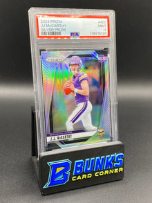2024 JJ McCarthy Silver Prizm PSA 9 Rc