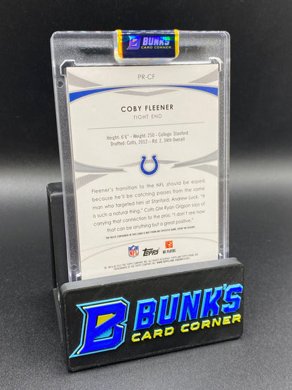 2012 Topps Prime Coby Fleener 19/25 Patch Rc