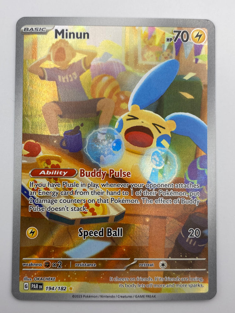 Minun Illustration Rare Paradox Rift NM