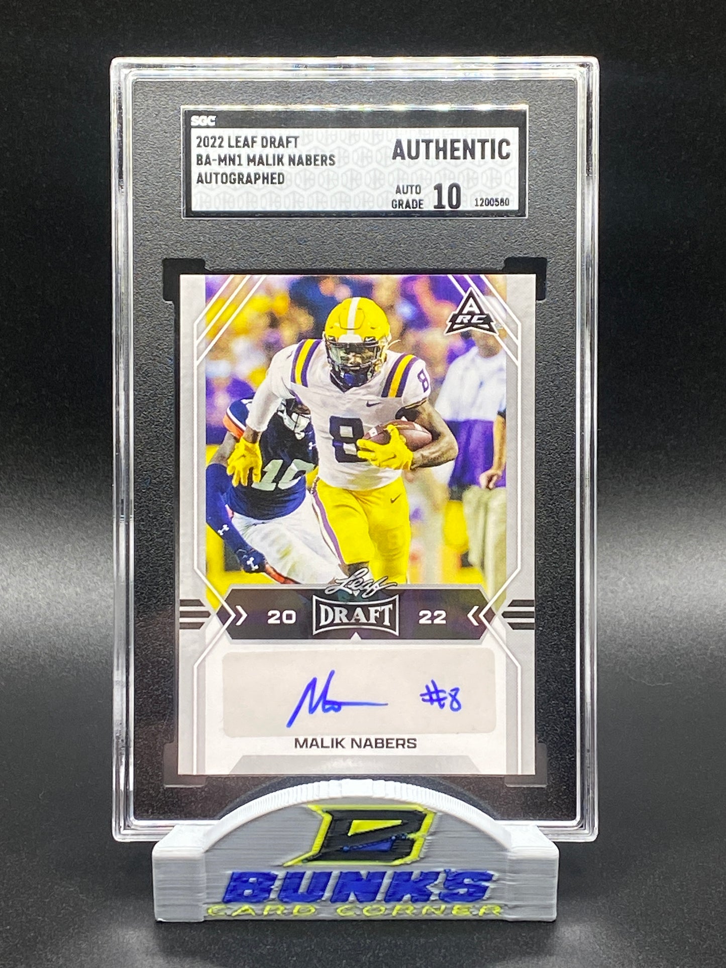 2022 Malik Nabers AUTOGRAPHED Rookie Card (Box B4)