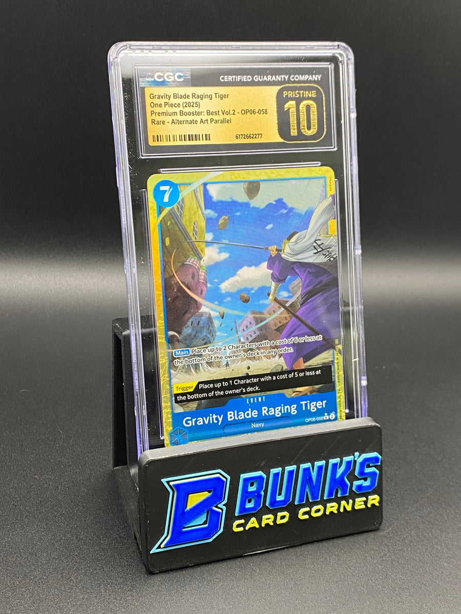 Gravity Blade Raging Tiger Rare Alt Art Parallel CGC PRISTINE 10