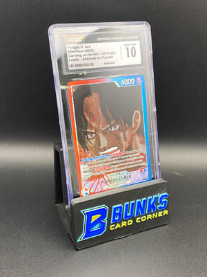 Protgas D. Ace Leader Alt Art Parallel OP13-002 CGC 10