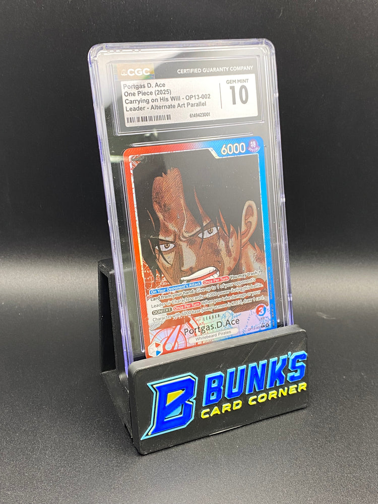 Protgas D. Ace Leader Alt Art Parallel OP13-002 CGC 10