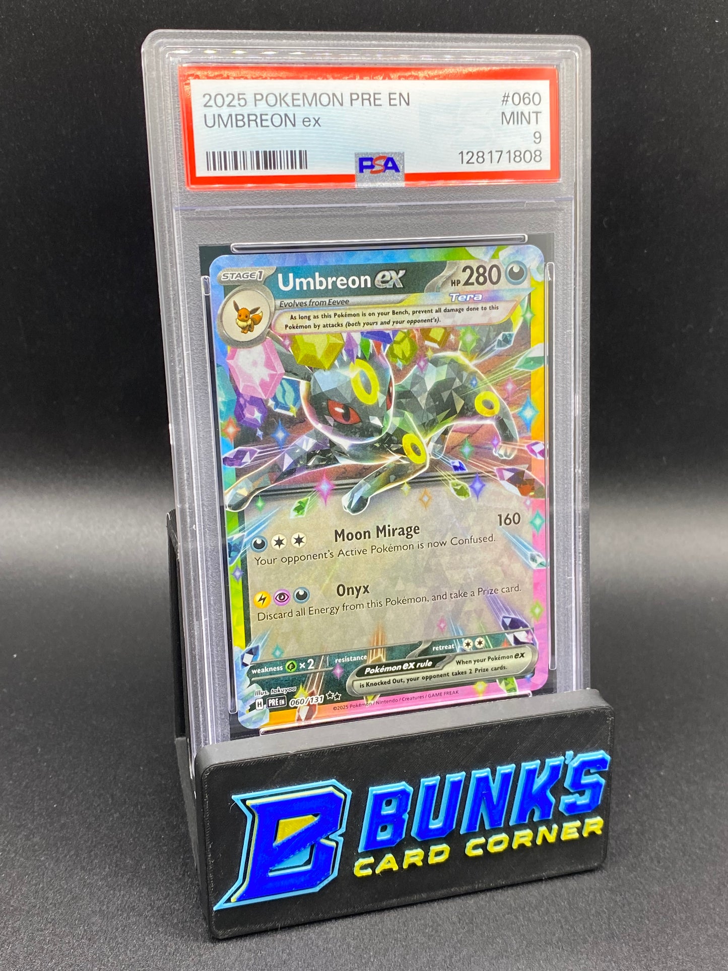 Umbreon ex Prismatic Evolutions PSA 9