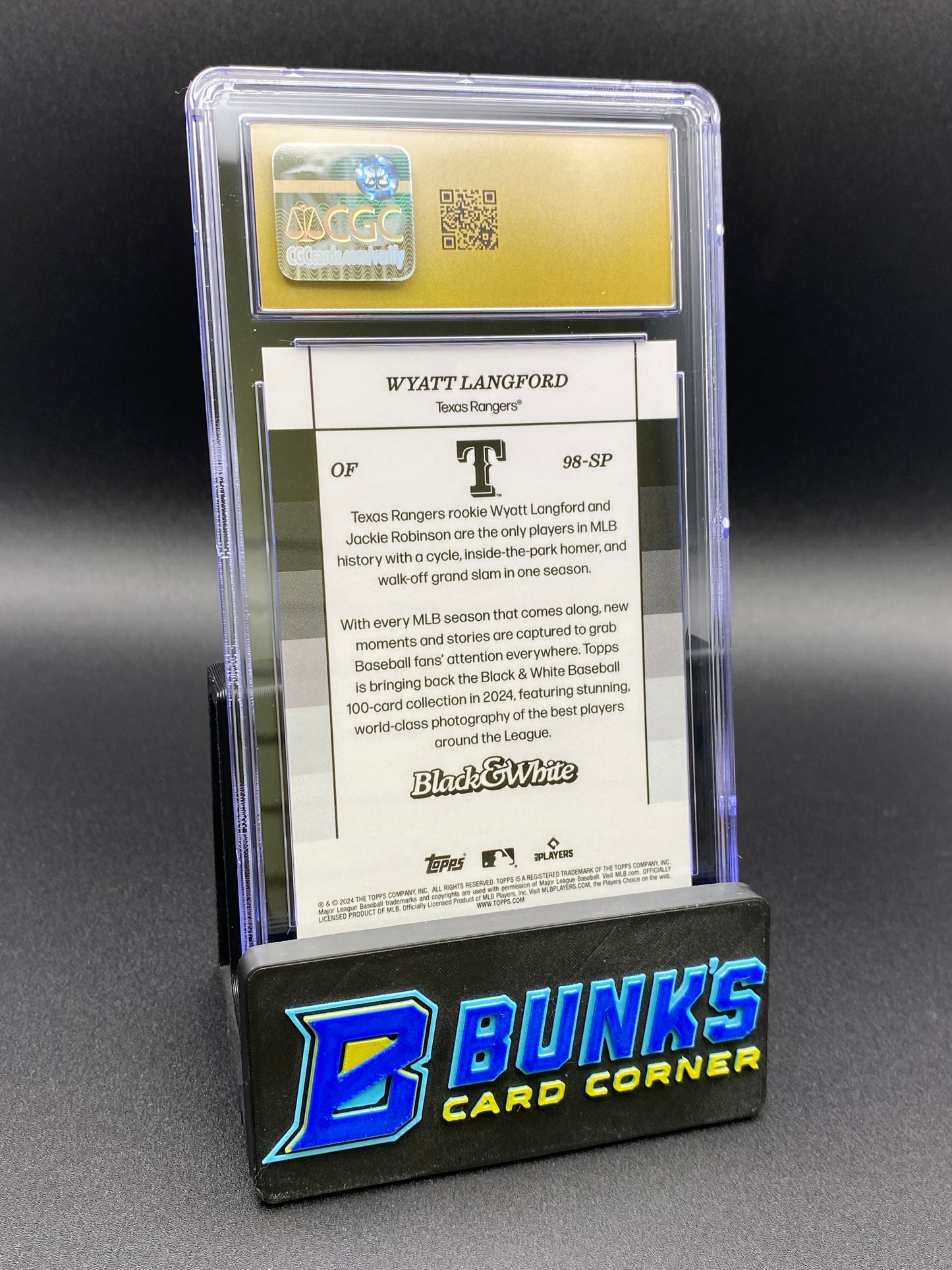 2024 Wyatt Langford Short Prints Black & White CGC PRISTINE 10