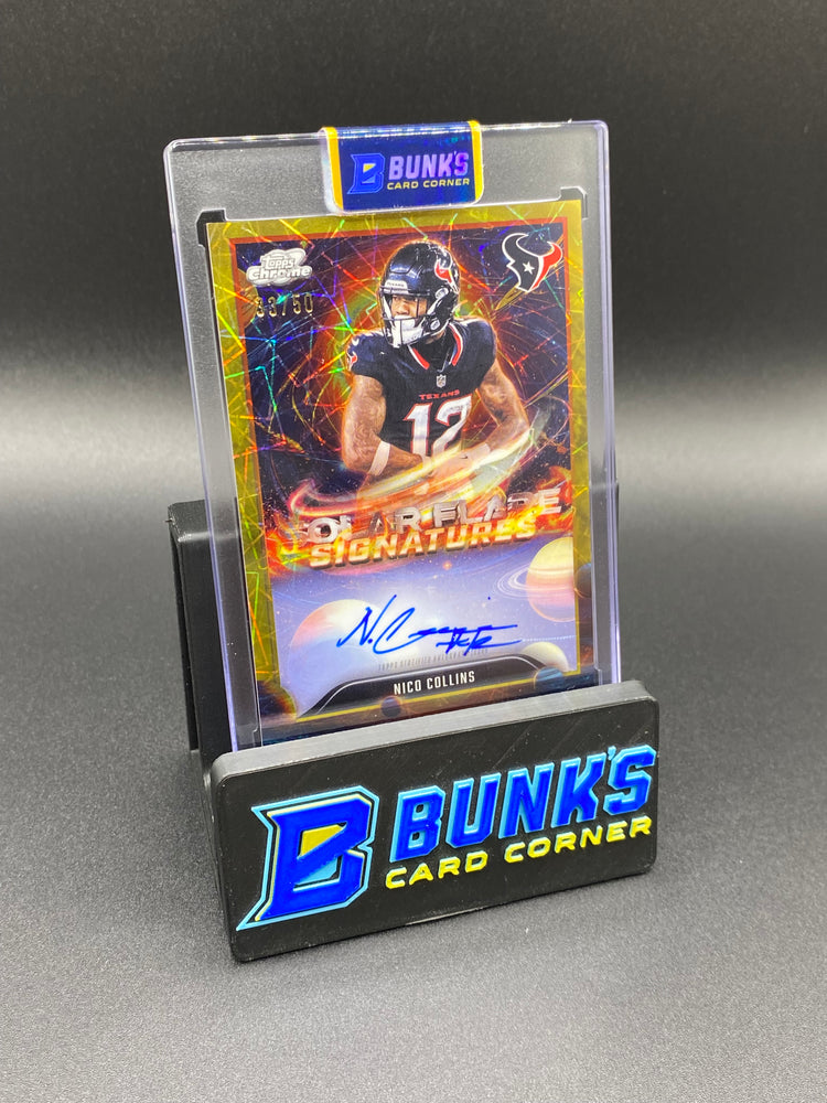 2025 Nico Collins Topps Chrome Solar Flare Signatures 33/50