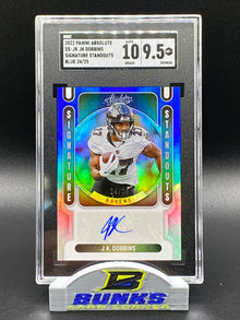2022 JK Dobbins AUTOGRAPHED Blue 24/25 (Box B6)