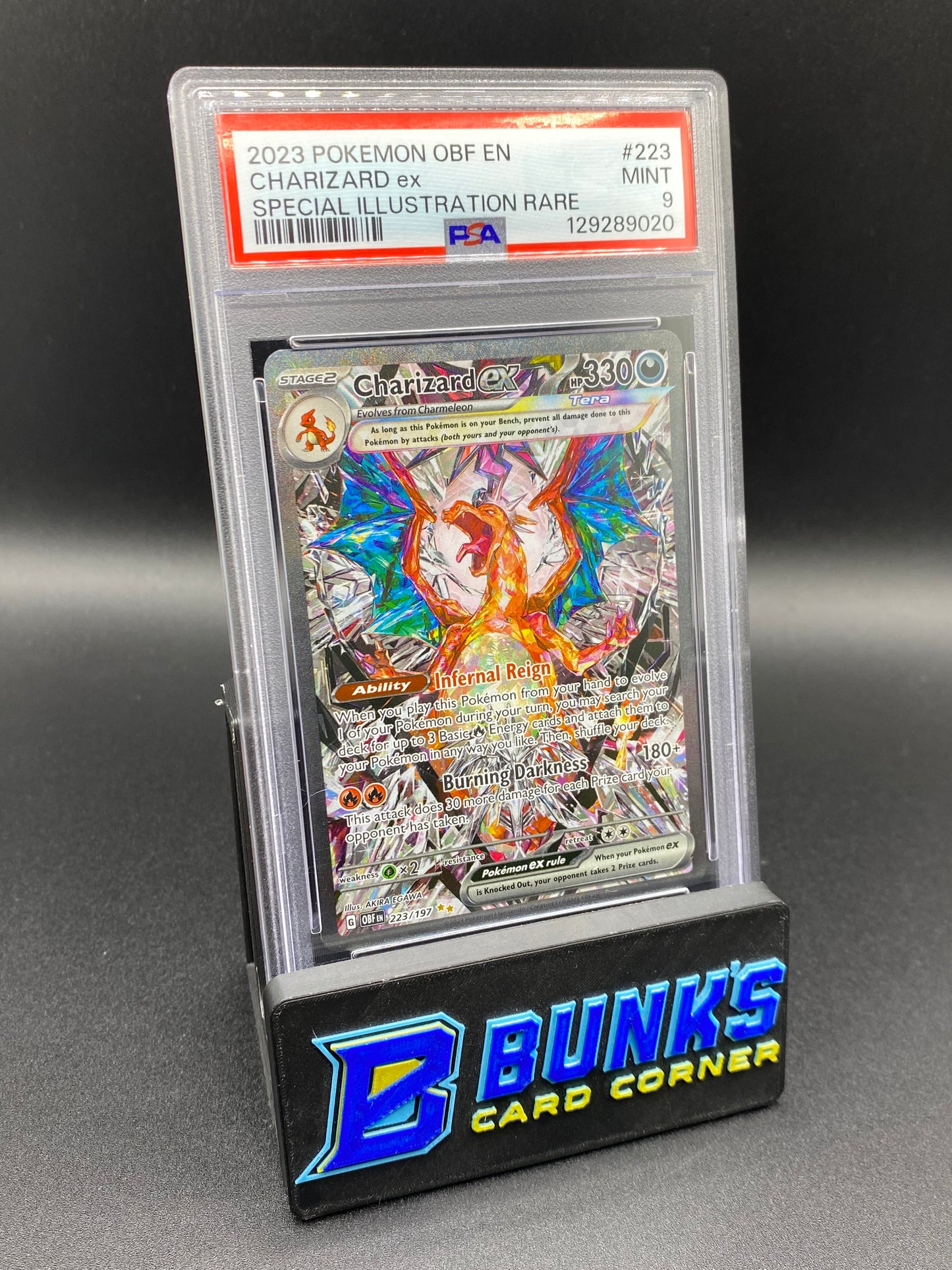 Charizard ex SIR Obsidian Flames PSA 9