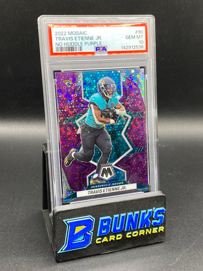 2022 Travis Etienne Jr. No Huddle Purple 35/50 PSA 10
