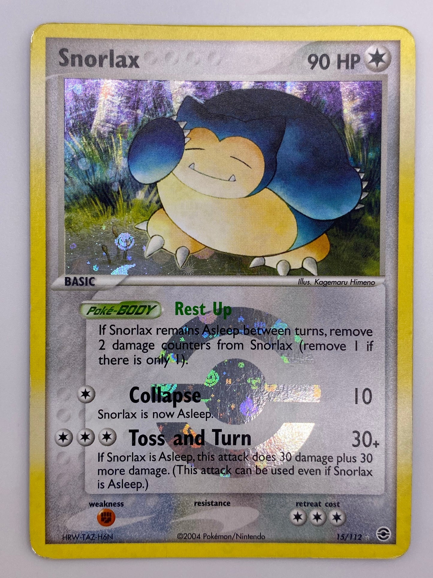 Snorlax Holo FireRed & LeafGreen DMG