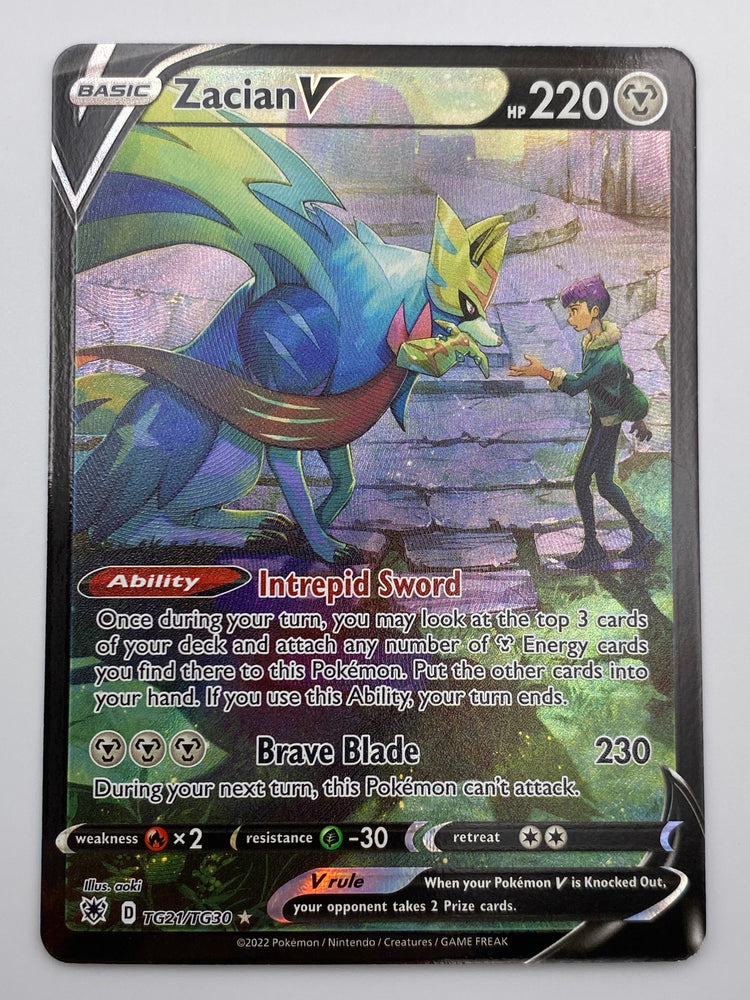 Zacian V Trainer Gallery Silver Tempest NM
