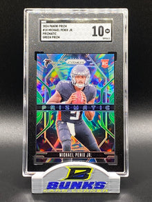 2024 Michael Penix Jr. Rookie Card - Prizmatic Green Prizm (Box B5)