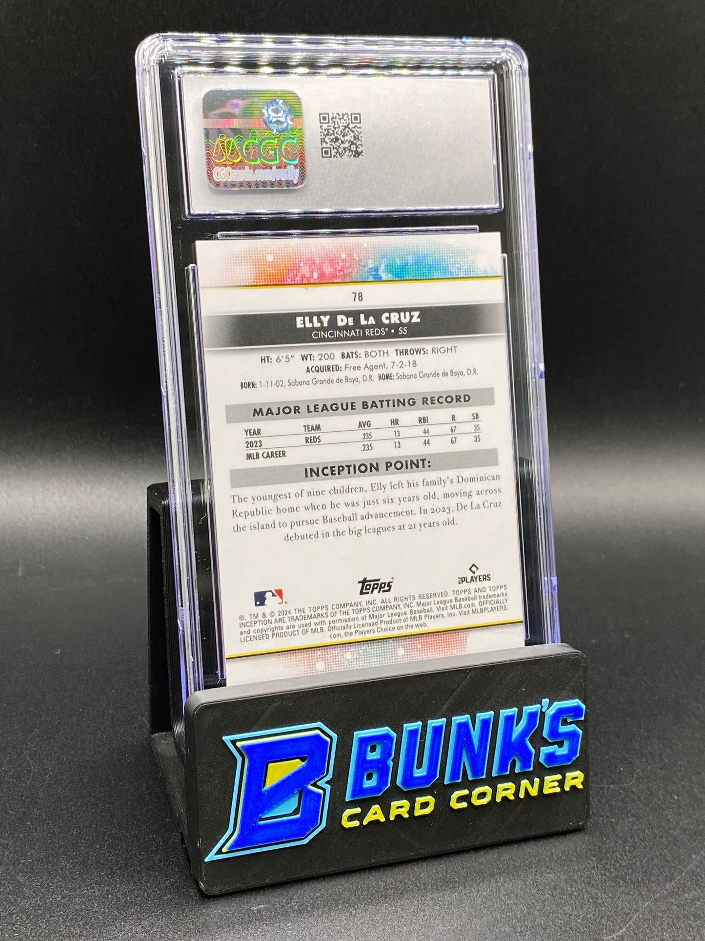 2024 Elly De La Cruz Inception CGC 10 Rc