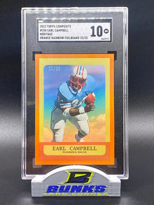 2023 Earl Campbell Orange Rainbow Foilboard 25/25 (Box B10)