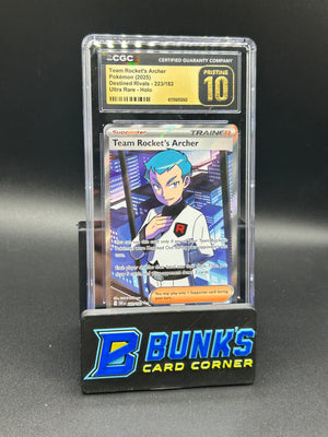 Team Rocket's Archer Ultra Rare Holo Destined Rivals CGC Pristine 10