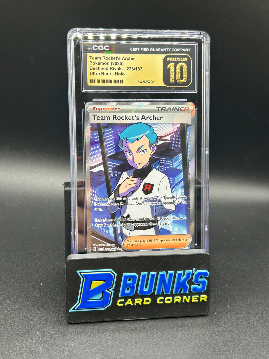 Team Rocket's Archer Ultra Rare Holo Destined Rivals CGC Pristine 10