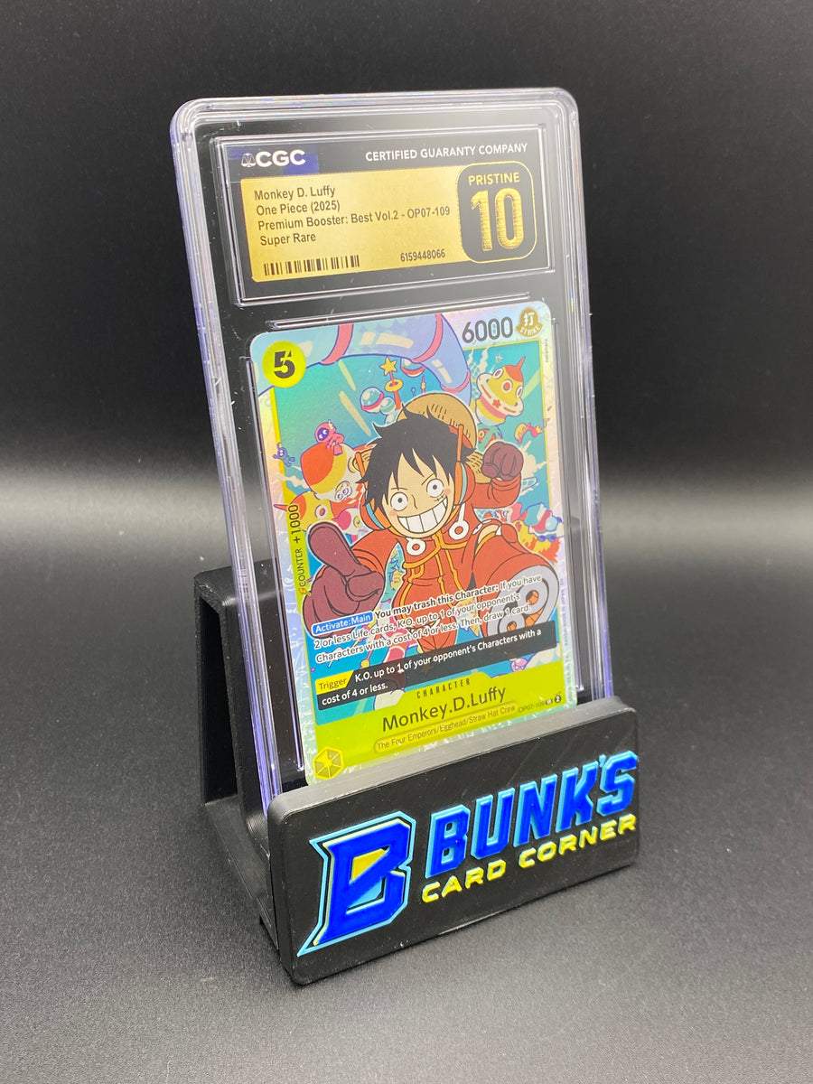 Monkey D. Luffy Super Rare Op07-109 CGC PRISTINE 10