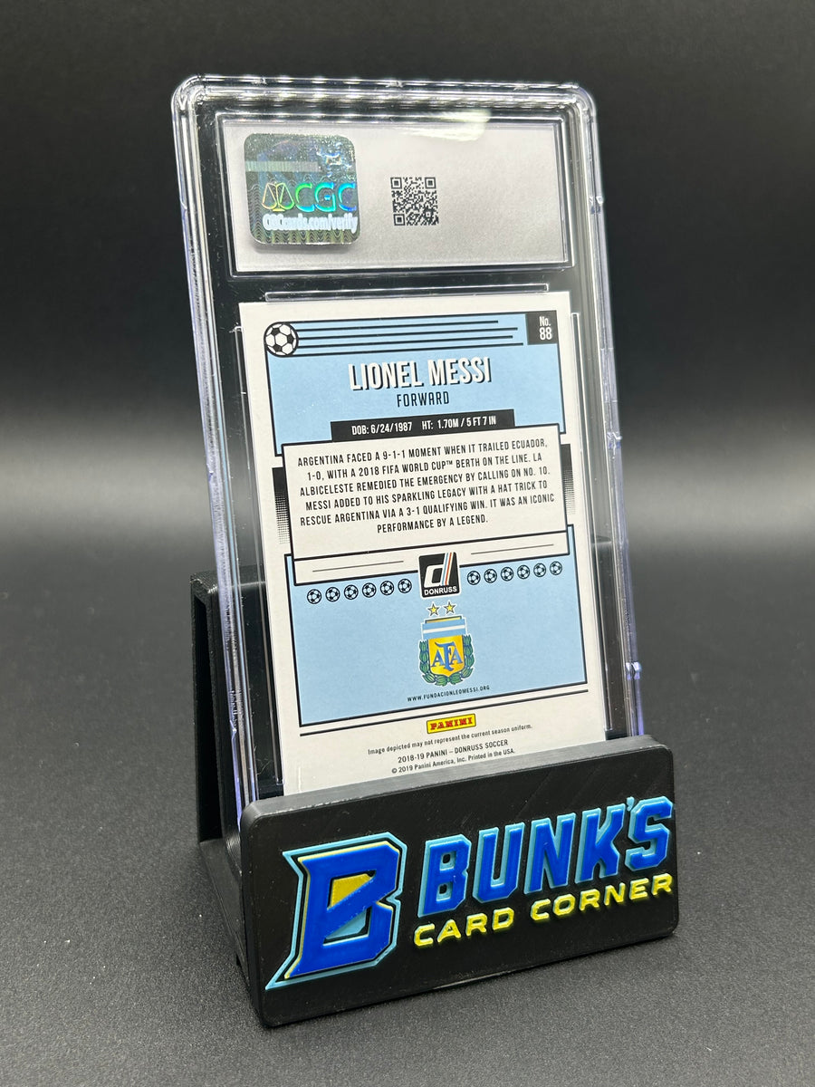 2018-19 Lionel Messi Donruss Press Proof Red CGC 8.5