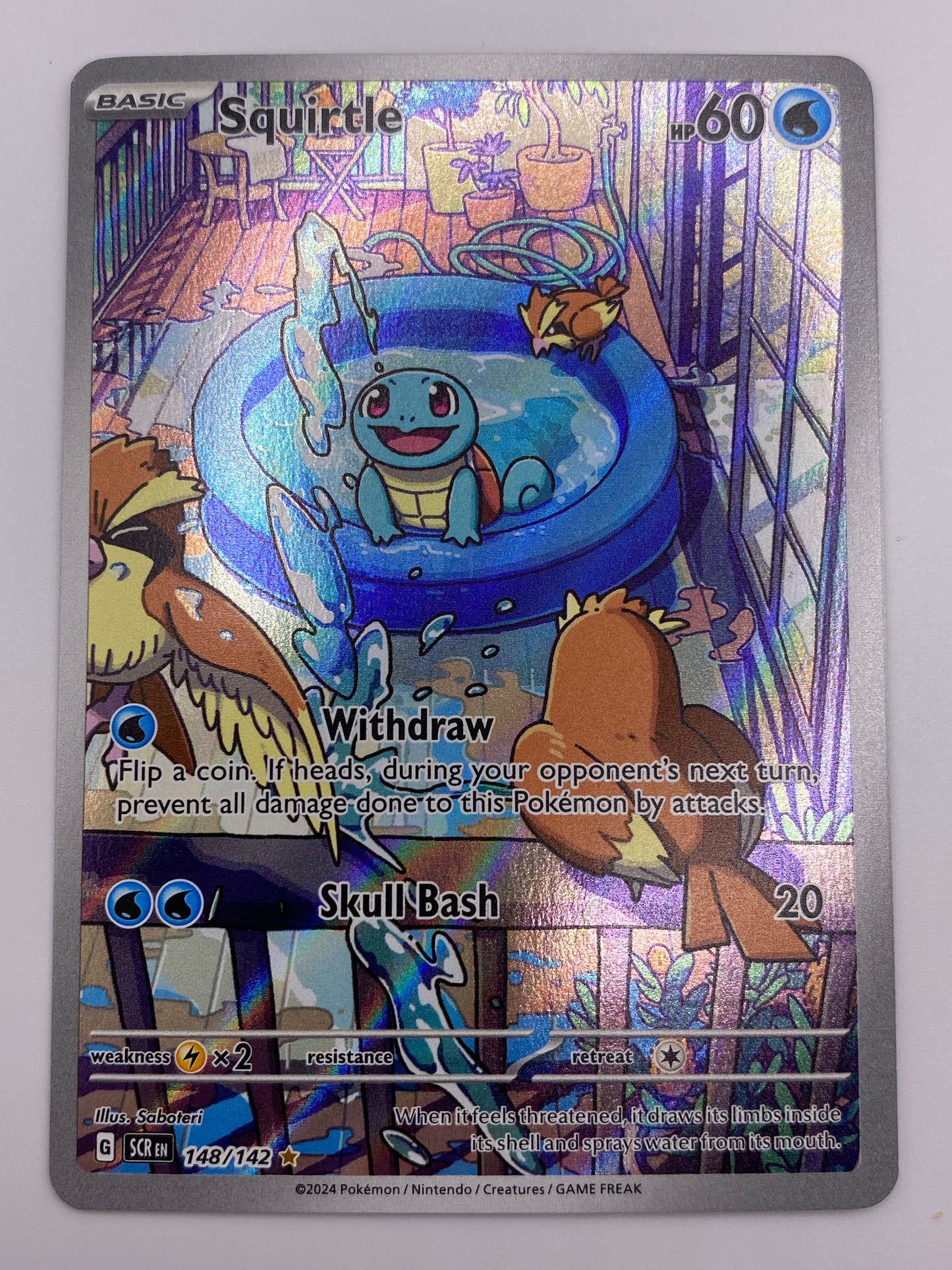 Squirtle Illustration Rare Stellar Crown NM