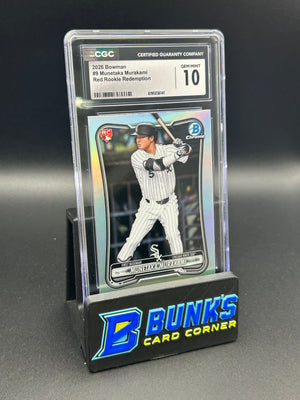2026 Munetaka Murakami Bowman Chrome Red Rookie Redemption Variation CGC 10