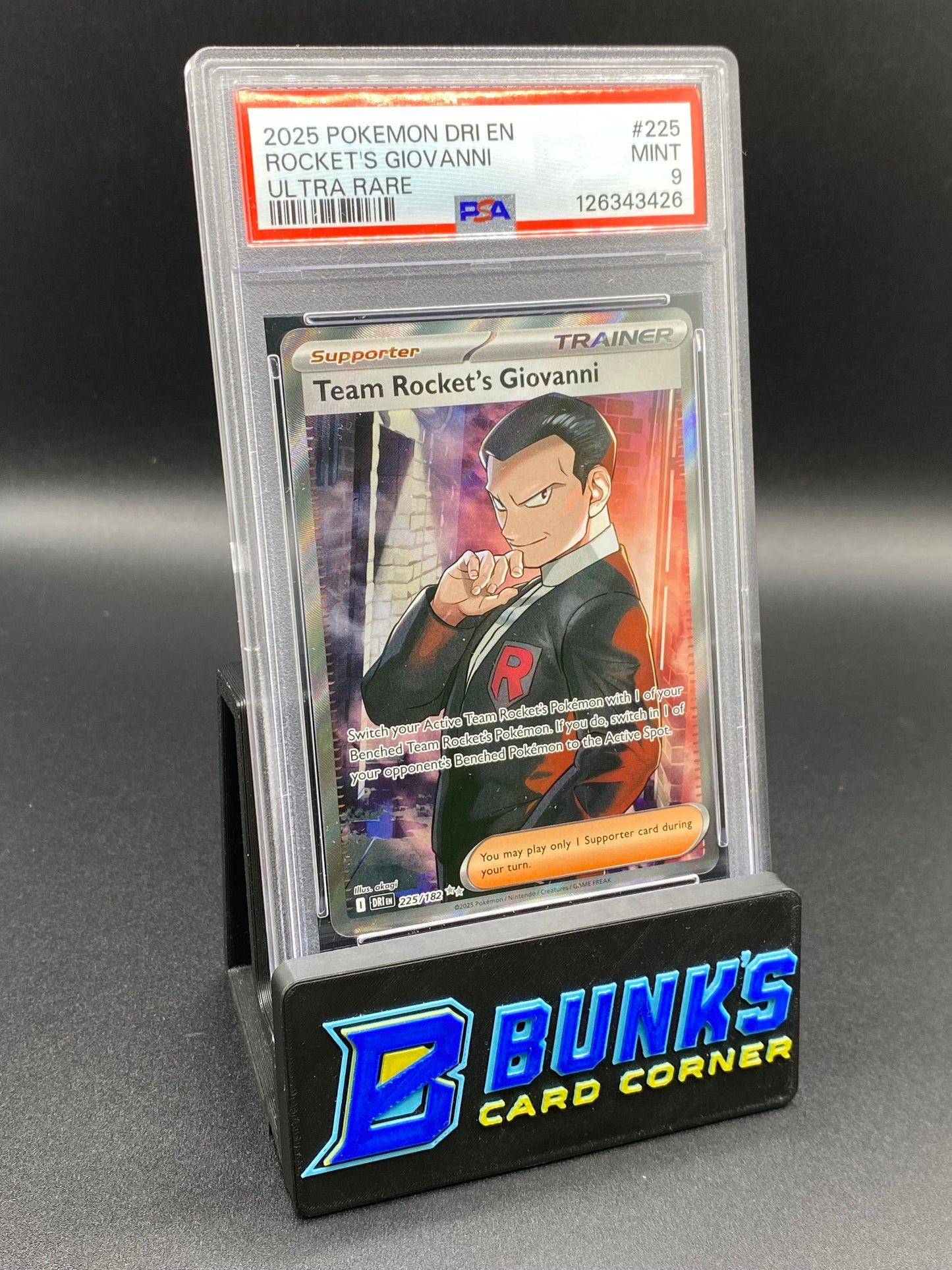 Rocket's Giovanni Ultra Rare Destined Rivals PSA 9