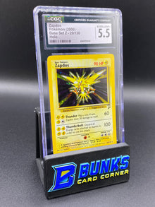 Zapdos Holo Base Set 2 CGC 5.5
