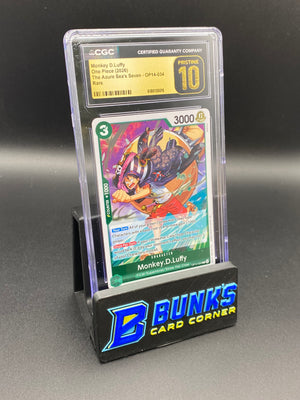 Monkey D. Luffy Rare OP14-034 CGC PRISTINE 10