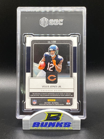 2022 Velus Jones Jr. AUTOGRAPHED Rookie Patch 87/99 (Box B6)
