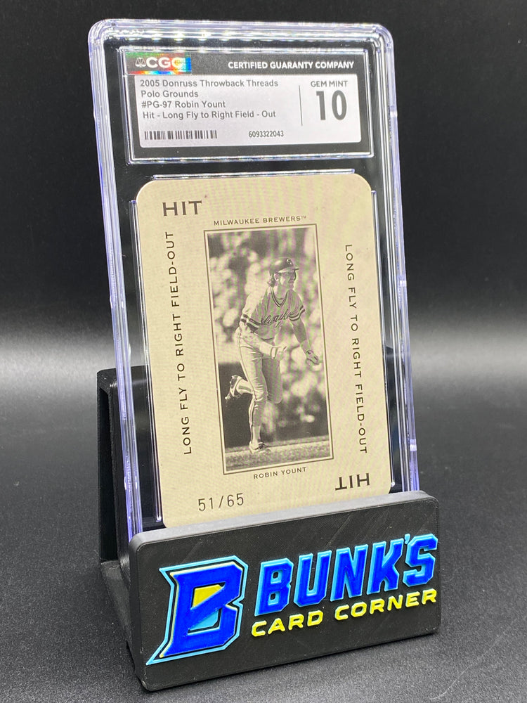 2005 Robin Yount Polo Grounds 51/65 CGC 10 HOF