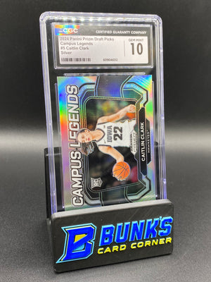 2024 Caitlin Clark Campus Legends Silver Rc CGC 10