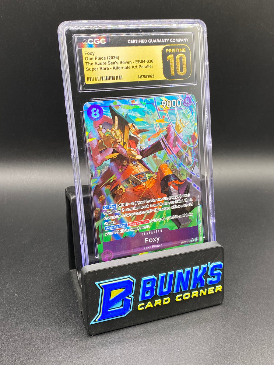 Foxy Super Rare Alt Art Parallel EB04-036 CGC PRISTINE 10