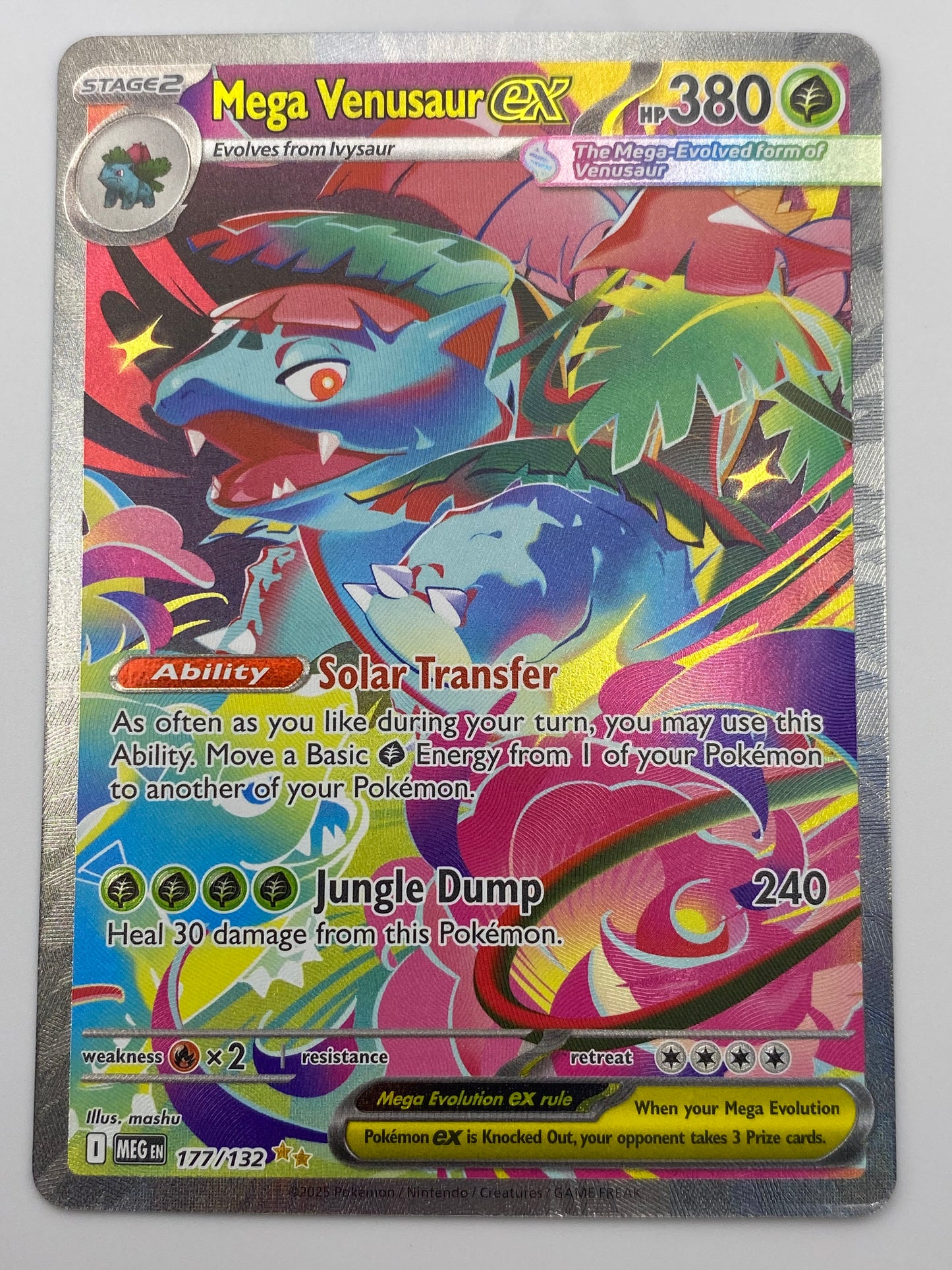 Mega Venusaur Ex SIR Mega Evolutions NM
