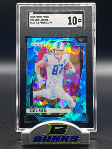 2024 Sam LaPorta Blue Ice Prizm 73/99 SGC 10 (Box 13)