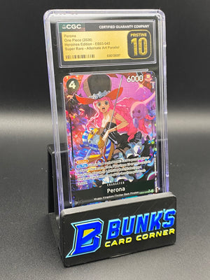 Perona Super Rare Alt Art Parallel EB03-045 CGC PRISTINE 10