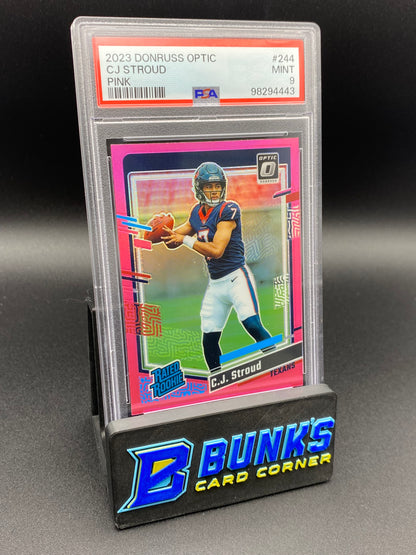 2023 CJ Stroud Pink Rc PSA 9