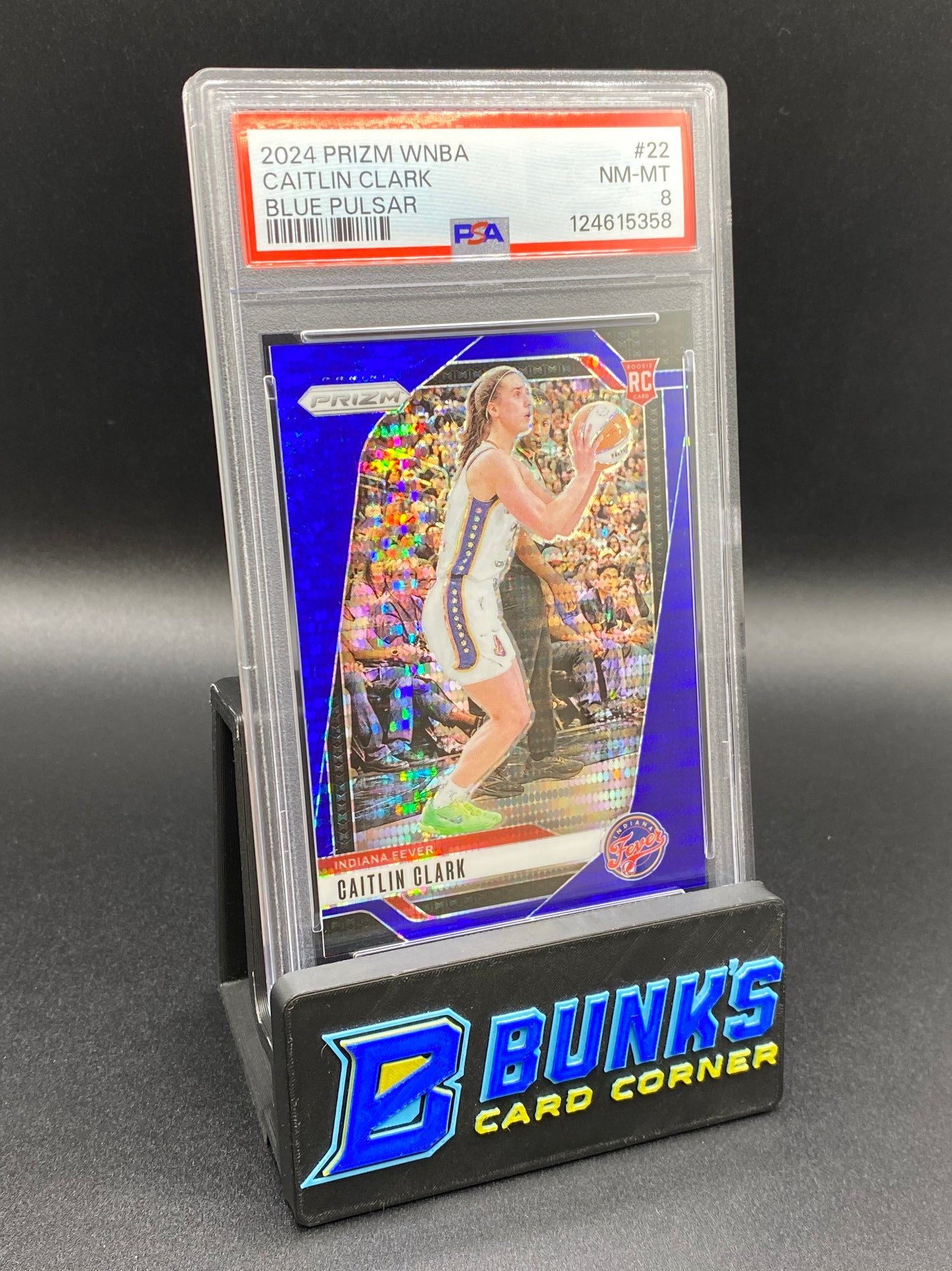 2024  Caitlin Clark Blue Pulsar PSA 8