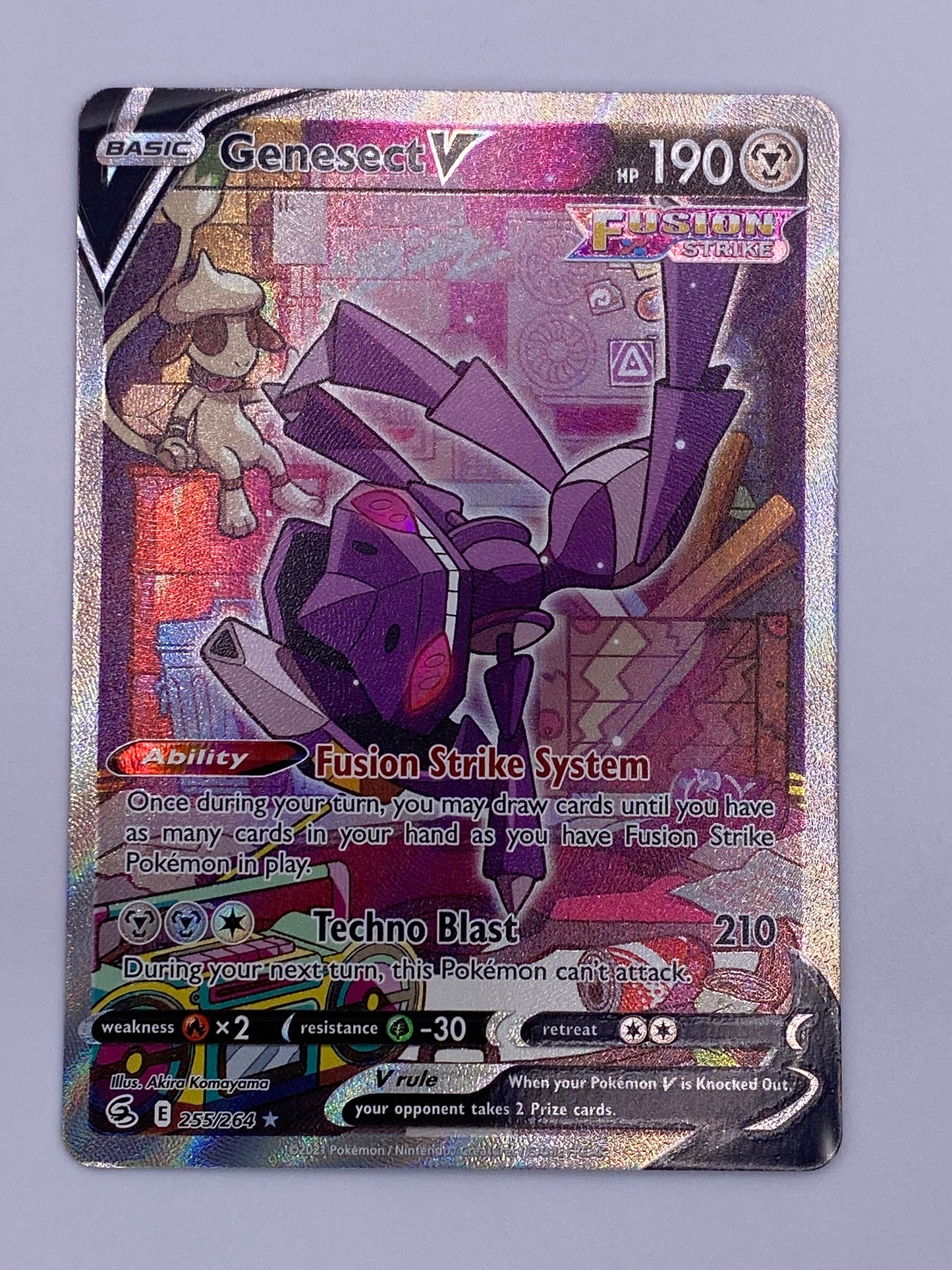 Genesect V Alt Art Fusion Strike NM