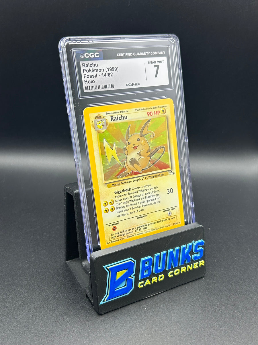 Raichu Holo Fossil CGC 7