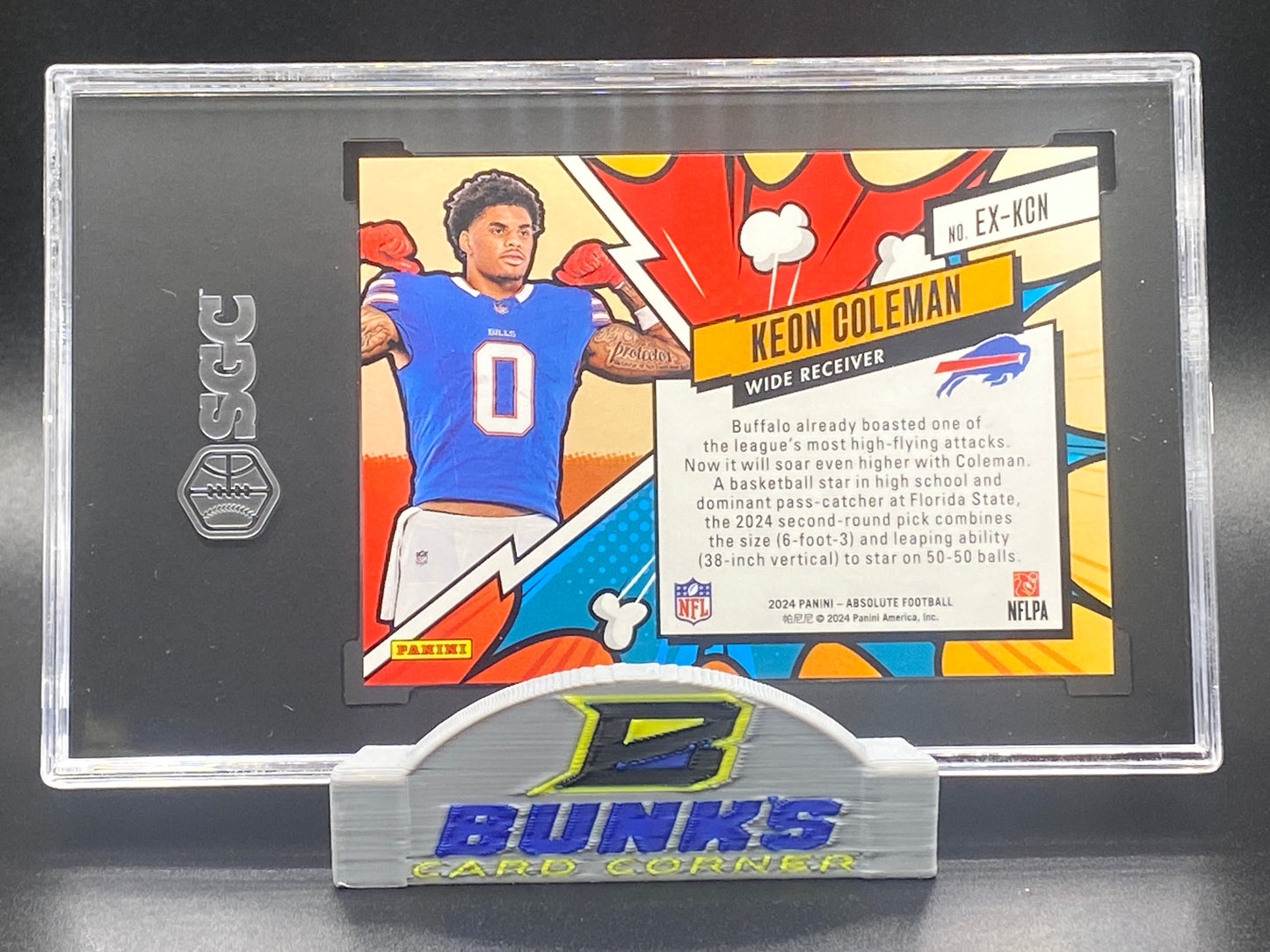 2024 Keon Coleman Explosive Rookie Card (Box B7)